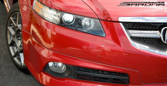 Custom Acura TL  Sedan Front Add-on Lip (2004 - 2006) - $590.00 (Part #AC-025-FA)